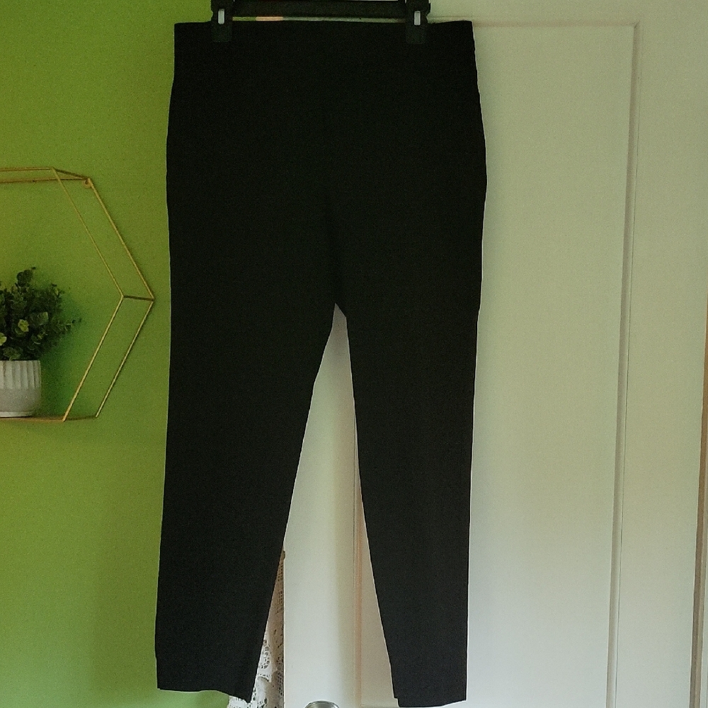 Zac & Rachel Black Pants with Red Trim